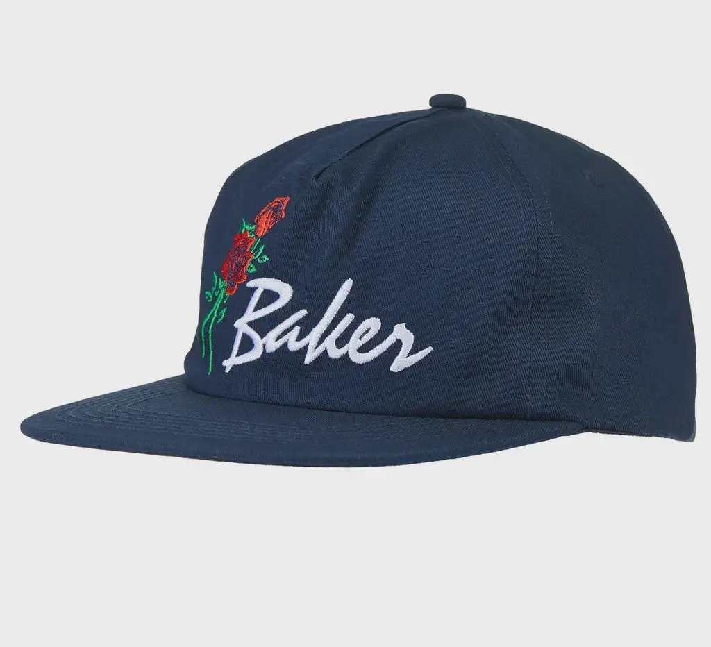 Baker Roses Snapback Cap - Navy 1