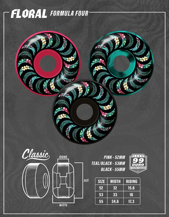 Spitfire F4 99D Team Floral Classic Wheels 1