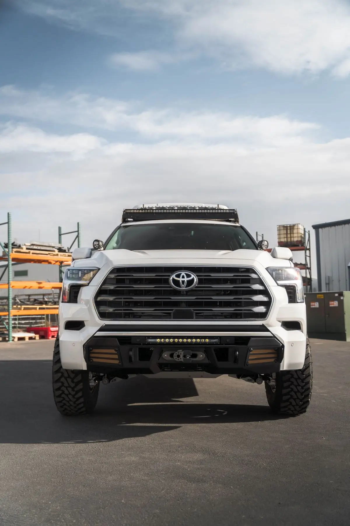 Cbi Offroad Covert Front Bumper For 2023-2024 Toyota Sequoia - Black Satin Powder Coat 1