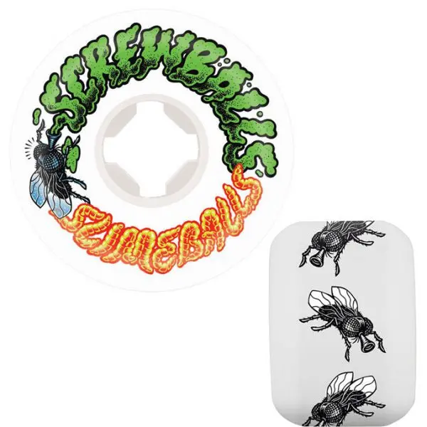 Slime Balls Screw Balls Speed Balls 99A Wheels - White 1