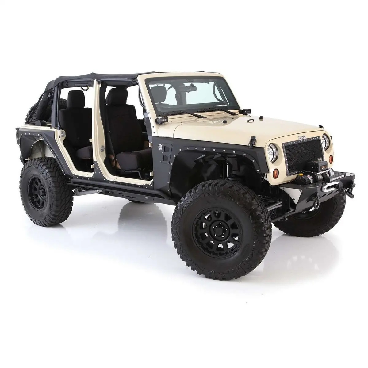 Smittybilt Xrc Gen 1 Front Fender Flares For 2008-2018 Wrangler Jk (Pair) - Recon Recovery 1