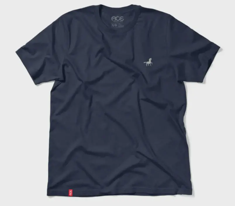 Ace Spanky Embroidered T-Shirt - Navy 1