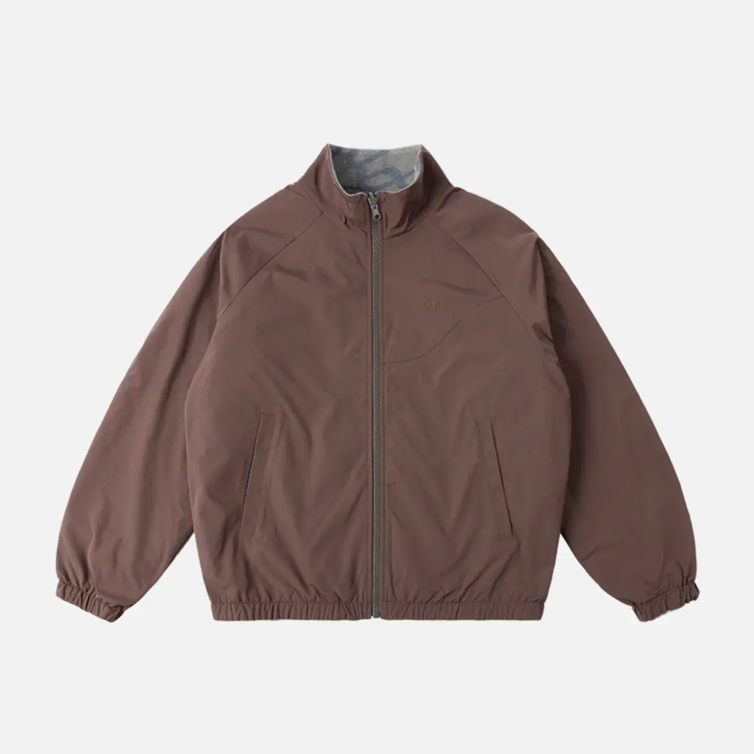 Dime Reversible Chilling Fleece - Smoke/Brown 1