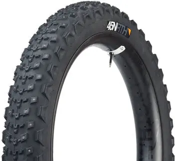 45Nrth Dillinger 4 Tire - 26 X 4.2, Tubeless, Folding, Black, 60 Tpi, 168 Carbide Steel Studs 1