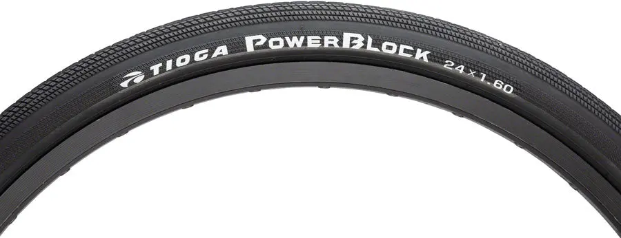Tioga Powerblock Tire - 24 X 1.6, Clincher, Wire, Black, 60Tpi 2