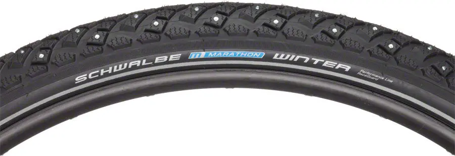 Schwalbe Marathon Winter Plus Tire - 29 X 2, Clincher, Wire, Black/Reflective, Performance Line, 208 Steel Studs 1