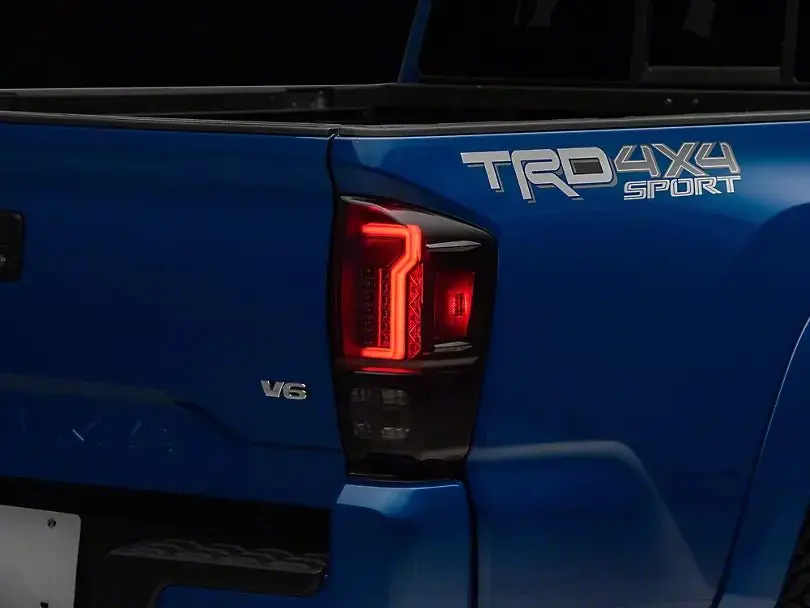 Renegade V2 Led Taillights For 2016-2023 Toyota Tacoma (Black/Smoke) - Recon Recovery 1