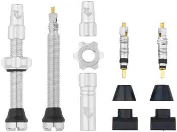 Wolf Tooth Tubeless Valve Stem Kit - 44 Mm, Silver 1