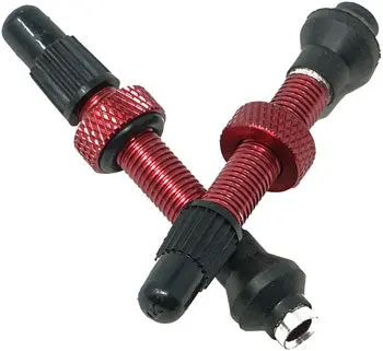 Industry Nine Tubeless Valves - 40Mm, Red, Pair 1