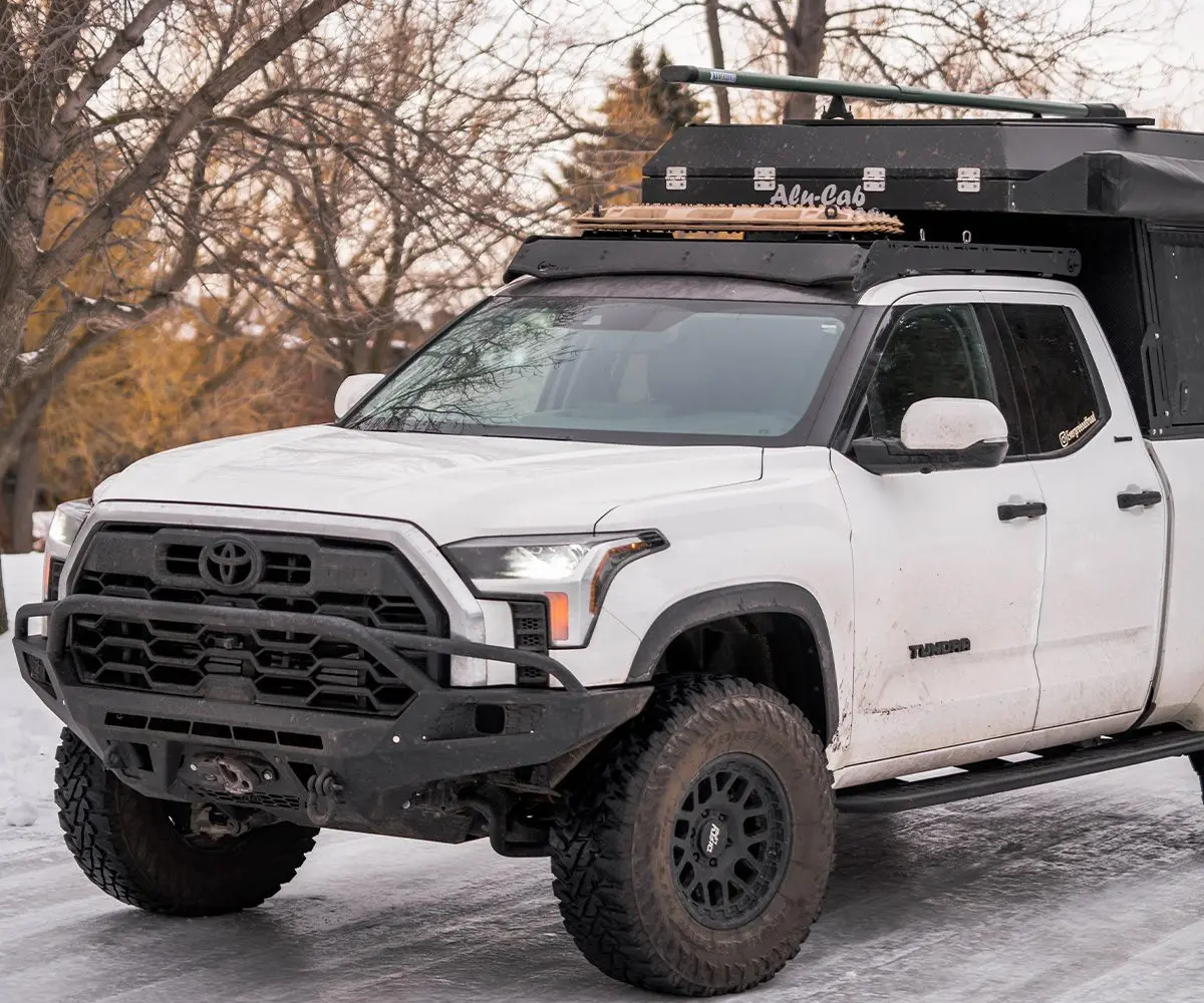Prinsu Roof Rack For 2022-2024 Toyota Tundra Double Cab- Black Powder Coat 1