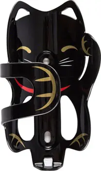 Portland Design Works Lucky Cat Water Bottle Cage: Black Cat 1