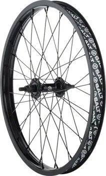 Salt Rookie Front Wheel - 20", 3/8" X 100Mm, Rim Brake, Black, Clincher 1