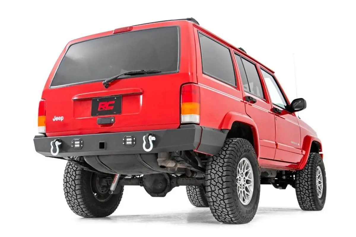 Rough Country High Clearance Rear Bumper With Led Lights For (84-01) Cherokee Xj 2Wd / 4Wd 1
