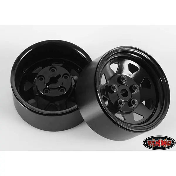 Rc4wd 5 Lug Wagon 1.9 Steel Stamped Beadlock Wheels (Black) 1
