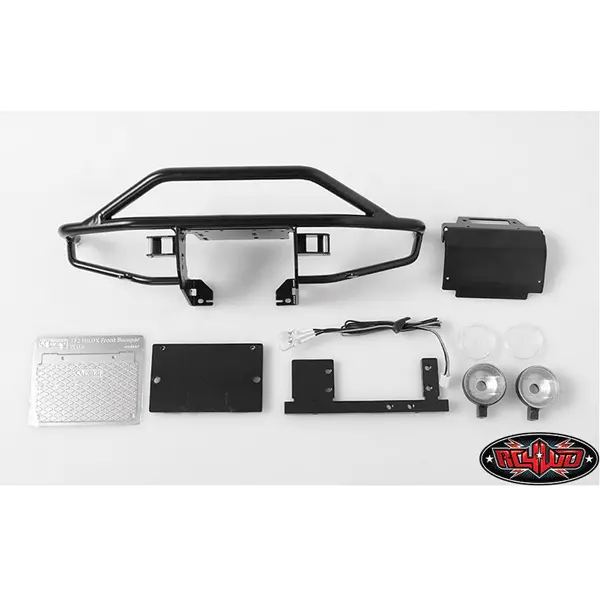Rc4wd Rough Stuff Metal Front Bumper For Rc4wd Trail Finder 2 (Hella Round Lights) 1