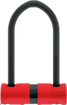 Abus 440A Alarm U-Lock - 4.2 X 6.3", Keyed, Black/Red, Includes Bracket 1