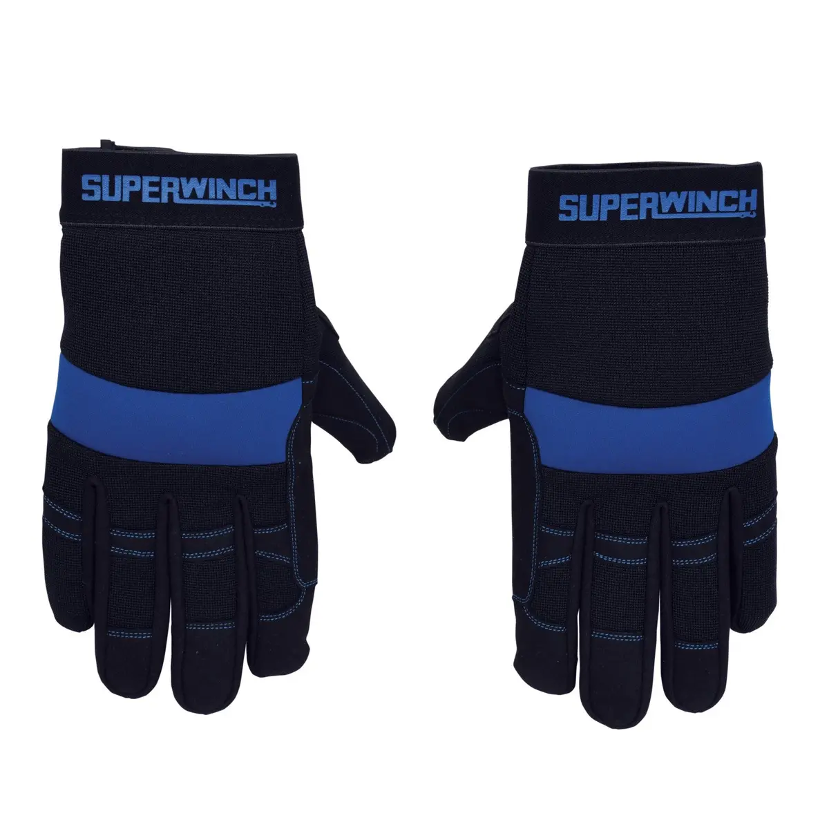 Superwinch 2580 Gloves - Xl, Black And Blue, Unisex 1
