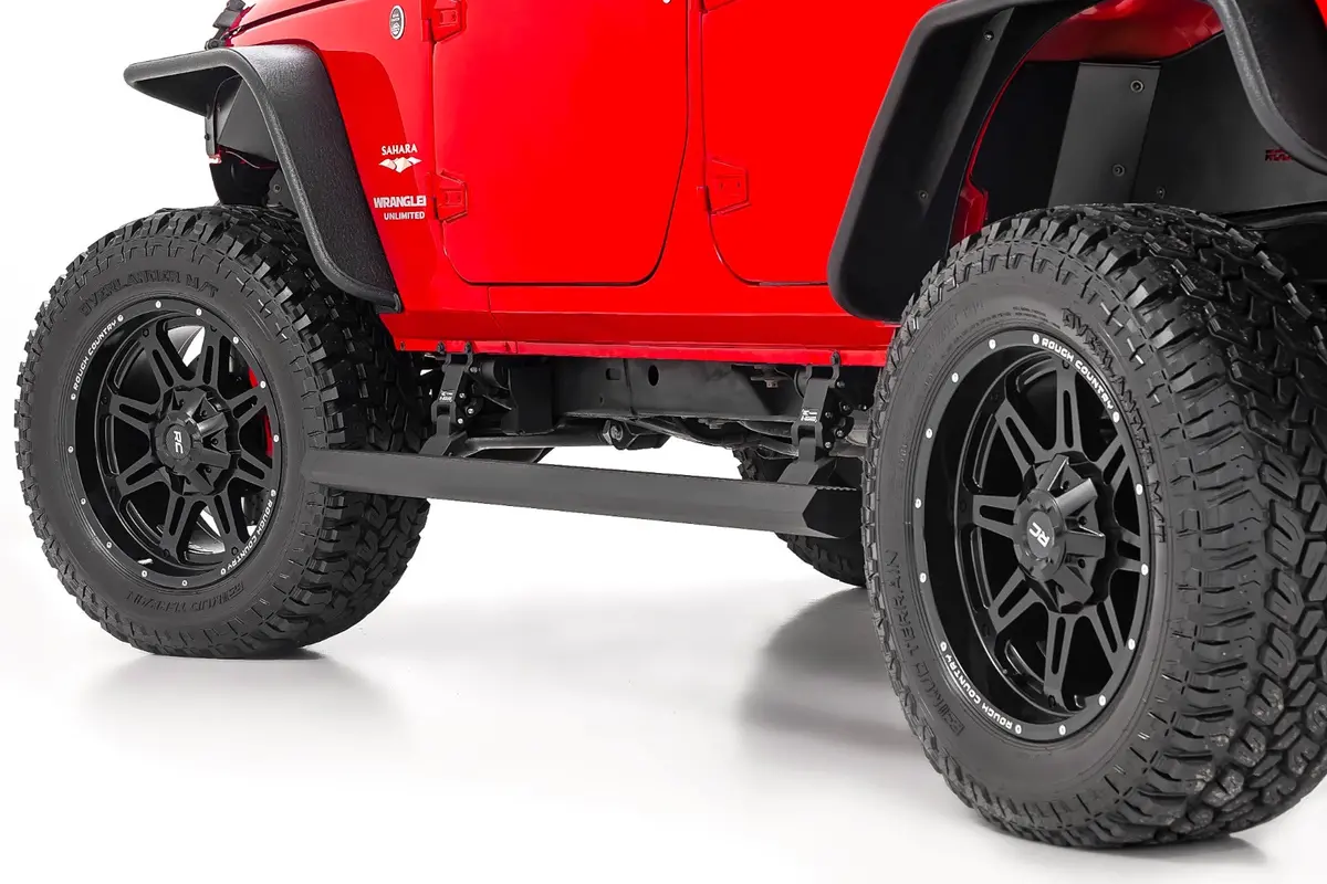 Rough Country Power Running Boards For 2007–2018 Jeep Wrangler Jk | Retractable E-Boards With Led Lights 1