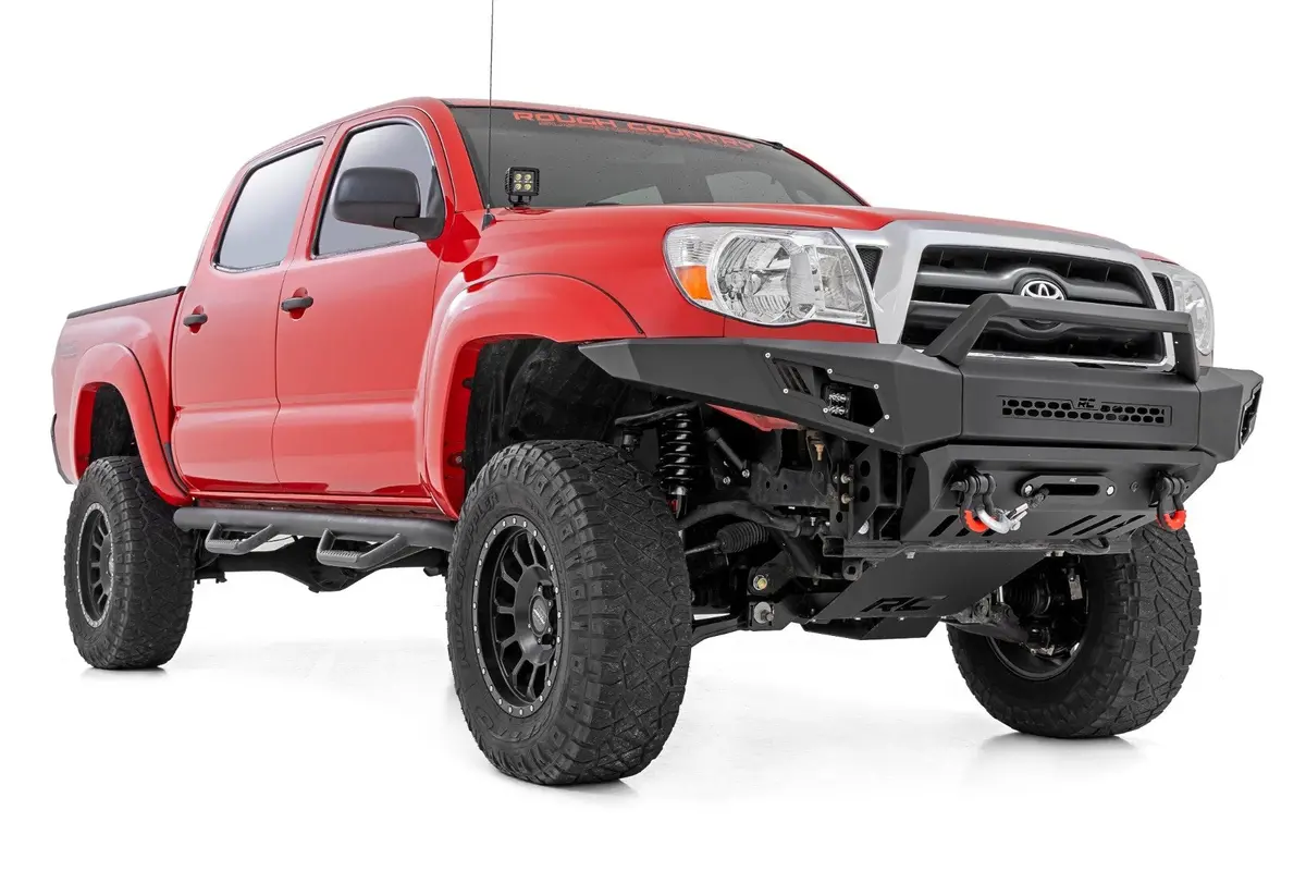 Rough Country High Clearence Winch Bumper With Led Lights For 2005-2011 Toyota Tacoma 1