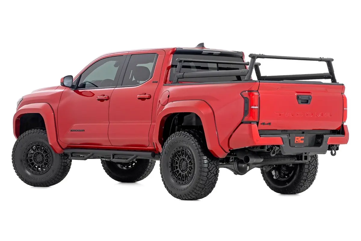 Rough Country Aluminum Overland Bed Rack For 2024 Toyota Tacoma - Recon Recovery 1