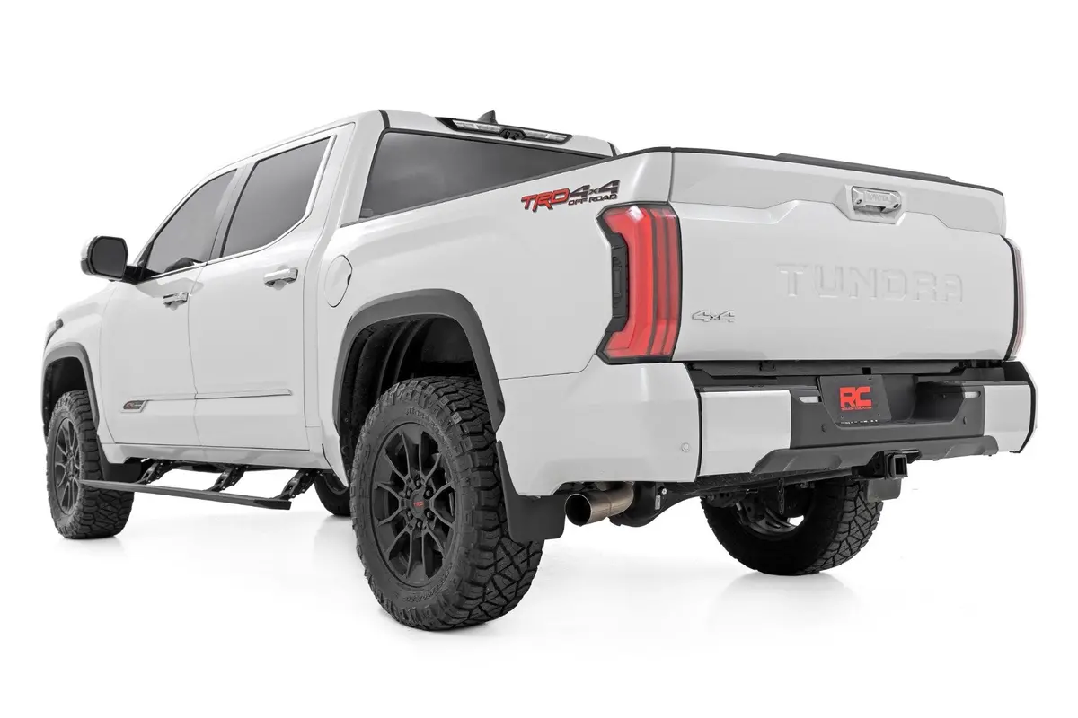 Rough Country Bolt On Power Drop Down Running Boards For 2022-2026 Toyota Tundra 1