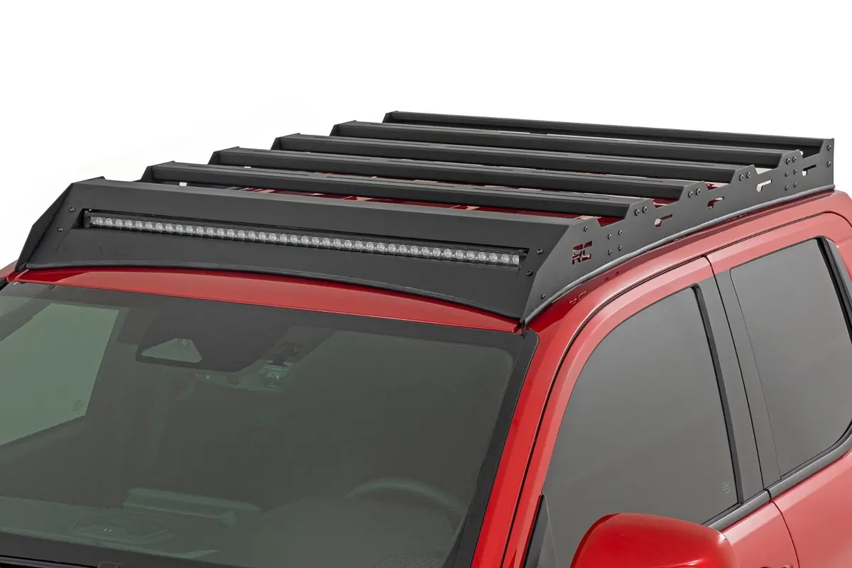 Rough Country No Drilling Low Profile Led Roof Rack For 2024-2026 Toyota Tacoma - Recon Recovery 1