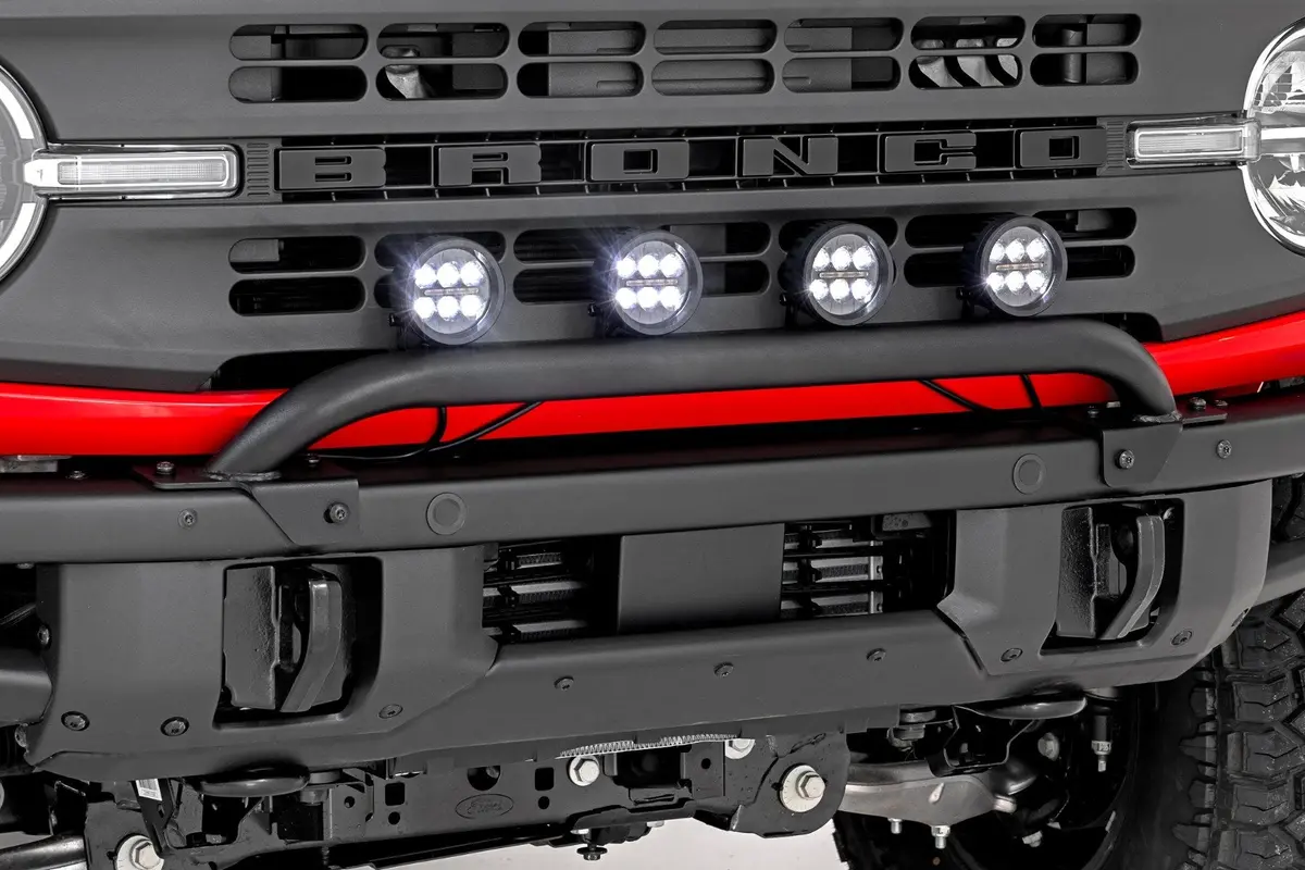 Rough Country Light Bar Mount For Oe Front Bumper For 2021-2024 Ford Bronco - Recon Recovery 2