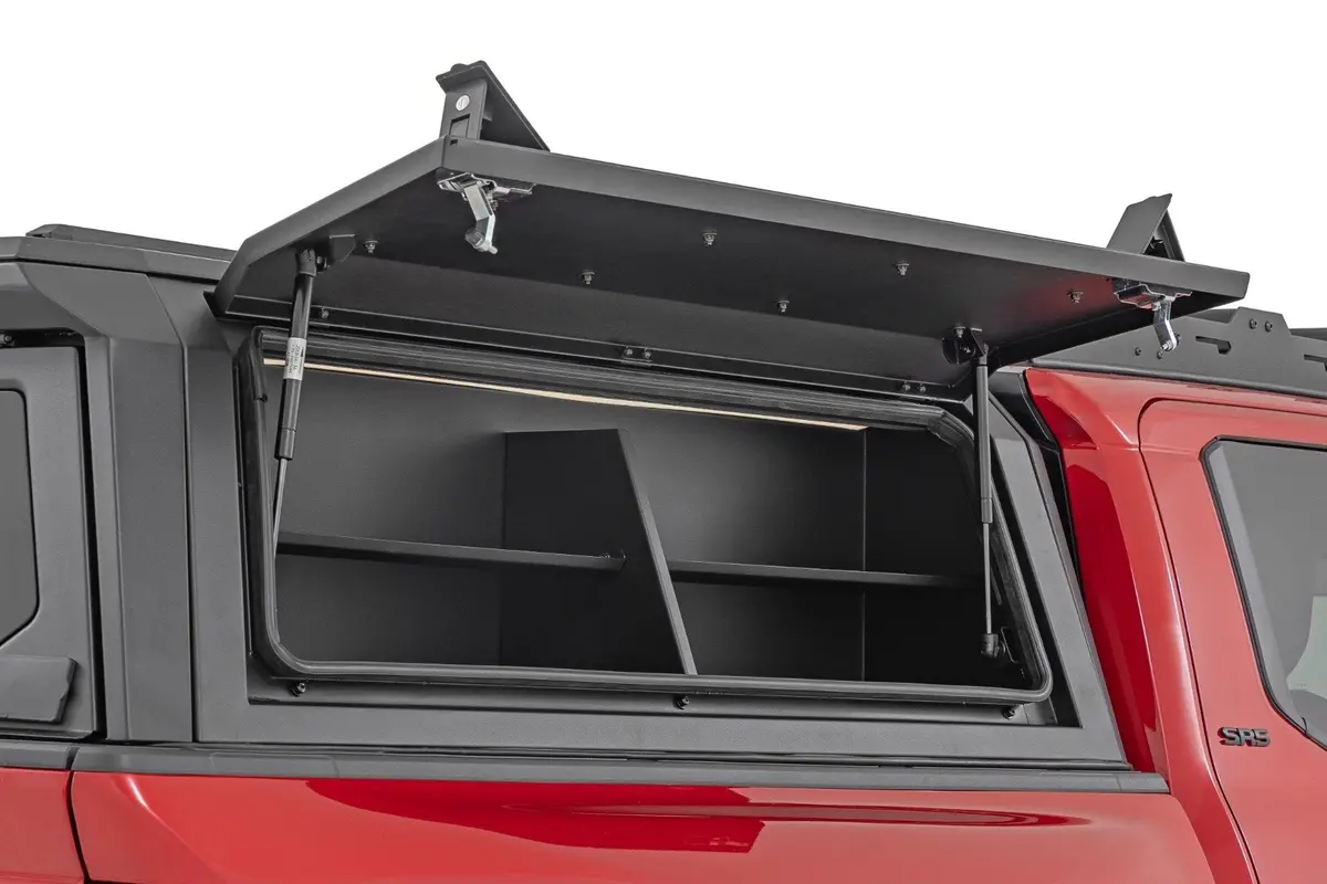 Rough Country Bed Cap Side Shelf Bin | Passenger Side | 2016–2026 Toyota Tacoma 1
