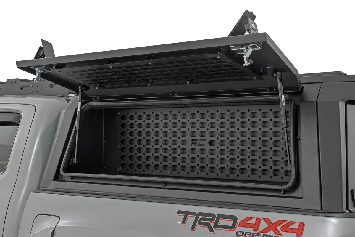 Rough Country Bed Cap Molle Panel Side Storage Bin For 2016-2023 Toyota Tacoma 1