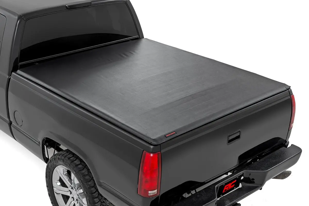Rough Country Soft Roll Up Tonneau Cover For 1988-2007 Gm Ck1500 Silverado Sierra 6.7' Bed 1