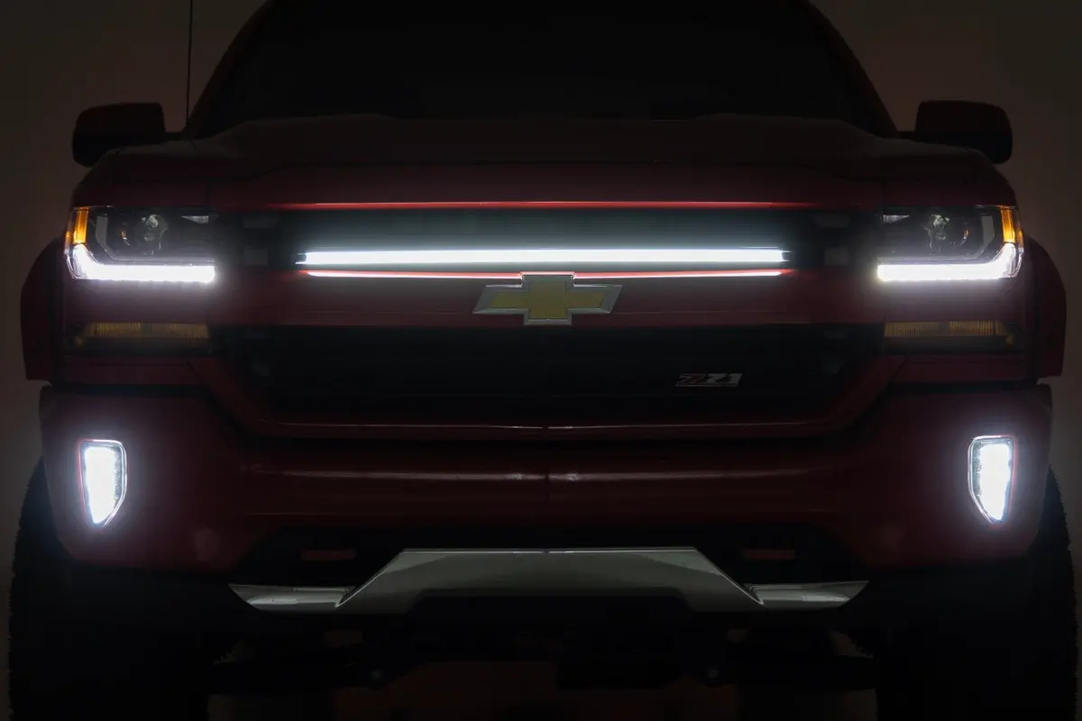 Rc Grill Mounted Led 30 Inch Light Kit For 2016-2018 Chevy Silverado 1500 - Recon Recovery 1