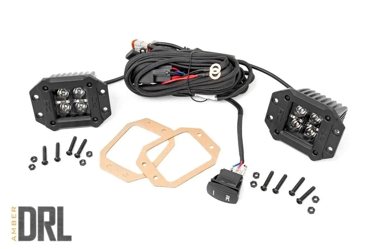 Rough Country 70803Blkdrla Cube Light Pod - 2 In., Sold As Pair 1
