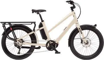 Benno Boost E Class 3 Etility Ebike - Bosch Performance Line Sport, 400Wh, Step-Through, Bone Gray, One Size 1
