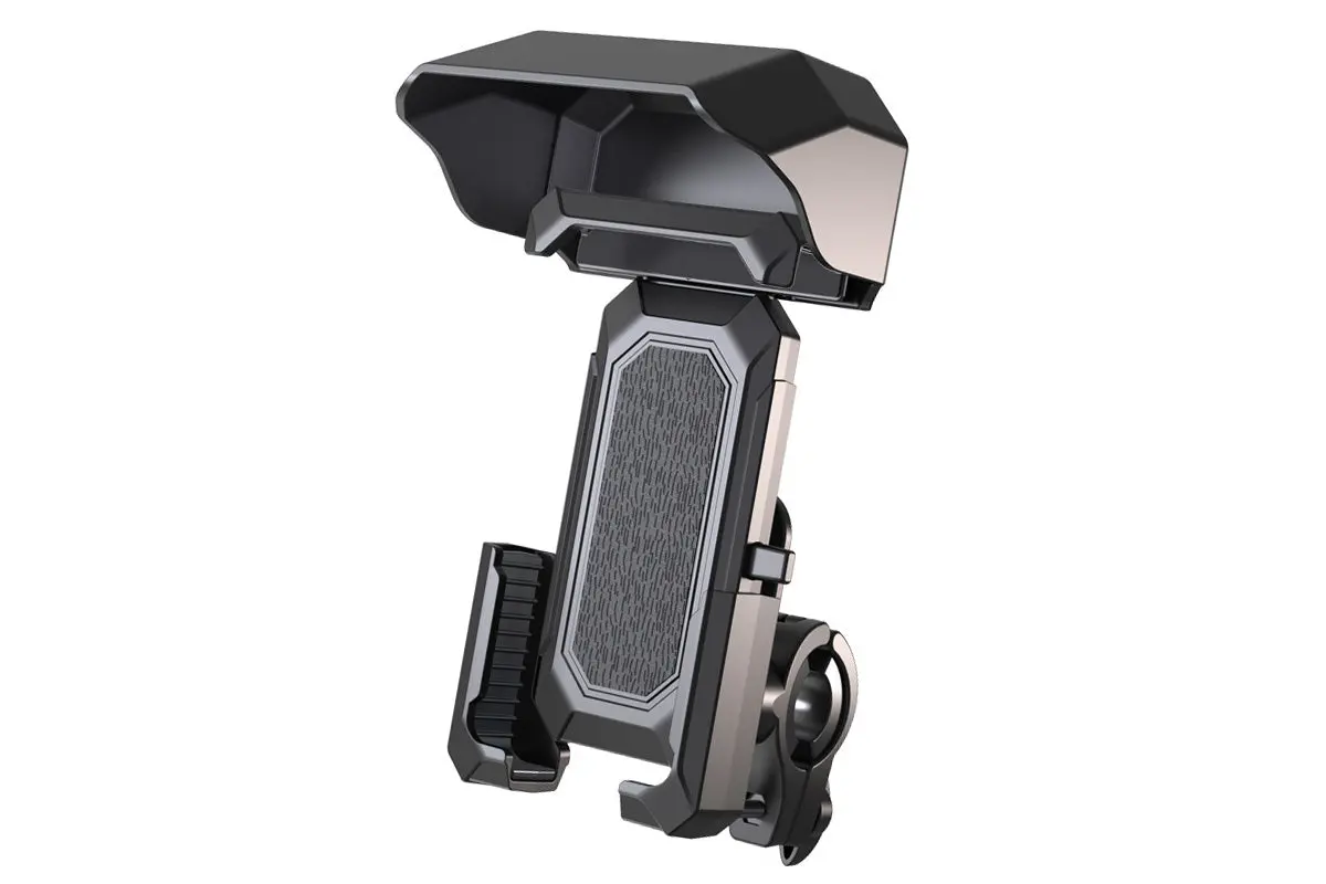 Bike Phone Mount Holder With Rain & Shade Shield 1