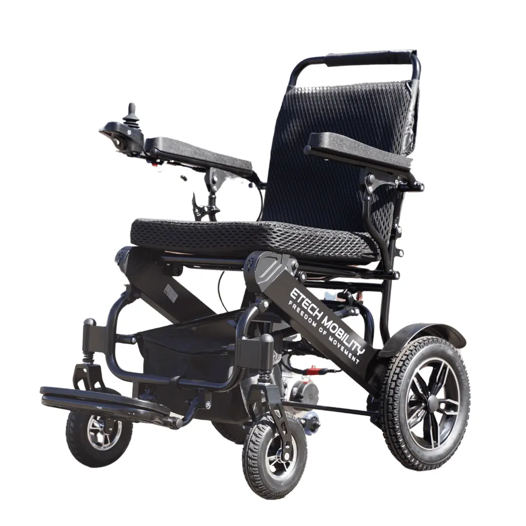 Black Fabric Upholstery For Voyager 185 Electric Wheelchair 1