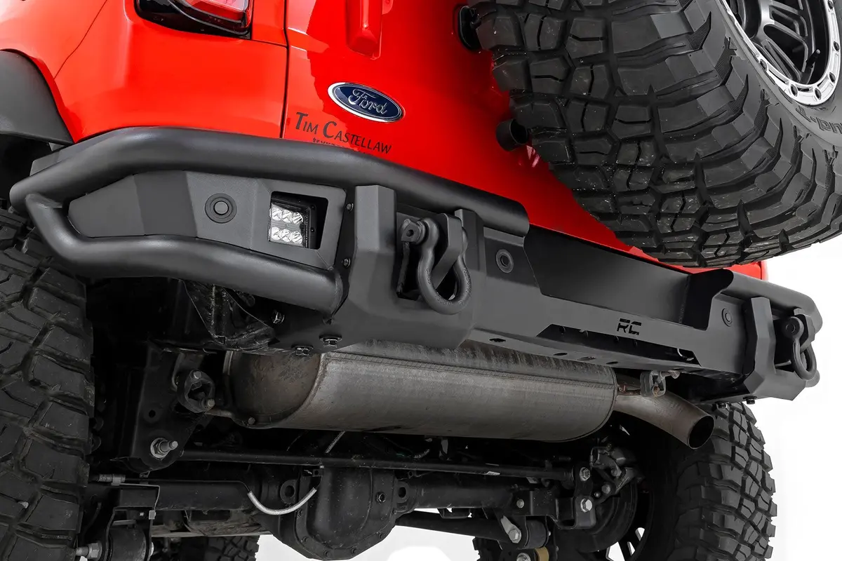 Rough Country High Clearence Tubular Rear Bumper For 2021-2026 Ford Bronco - Recon Recovery 1