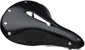 Brooks B17 Carved Saddle - Steel, Black, Women's 1