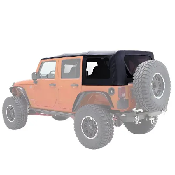 Smittybilt Oem Replacement Soft Top Black Diamond For 2010-2018 Jeep Wrangler Jku - Recon Recovery 1