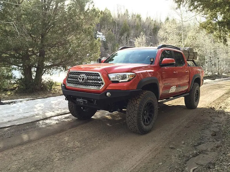 Cbi Offroad Classic Series Front Bumper For 2016-2024 Toyota Tacoma- Bolt On Installation 4