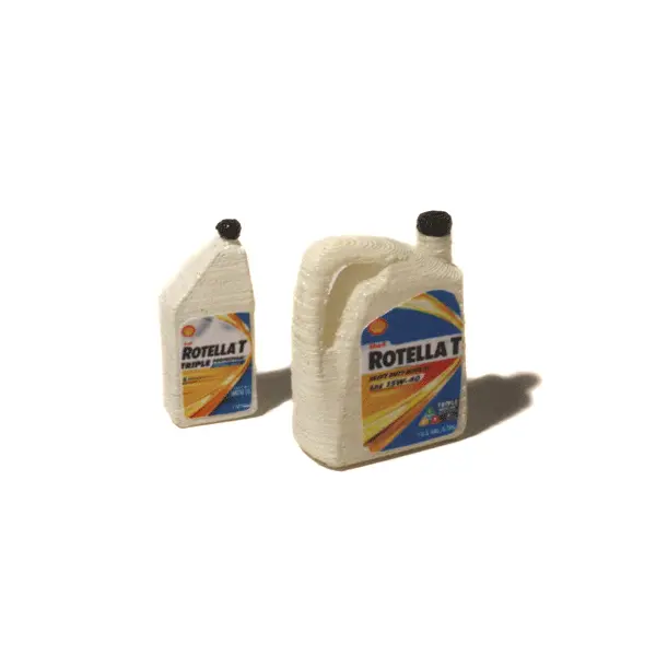 Top Shelf Hobby 1/10 Scale Oil Jug Combo White Rotella Oil 1