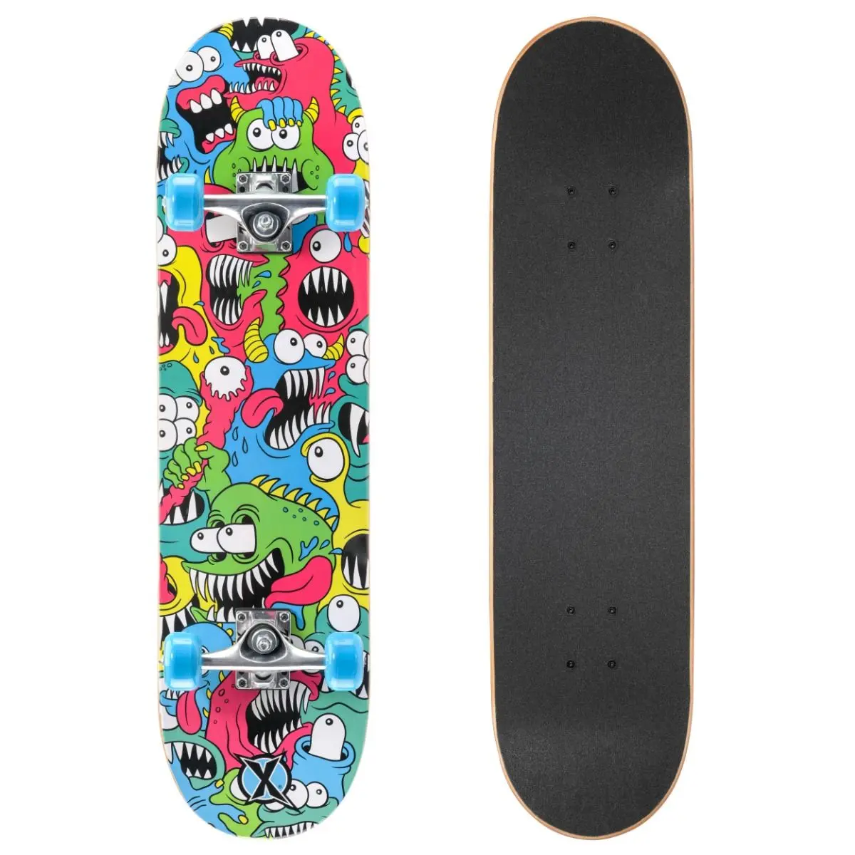 Chompers -  31'' Complete Double Kick Skateboard 1
