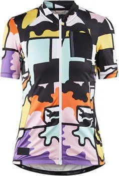 Craft Adv Bike Offroad Jersey - Short Sleeve, Multi/Gum, Women's 1