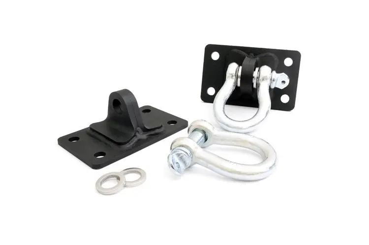 Rough Country 1046 D-Ring And Mount - 4.75 Ton Load Rating, Galvanized, Sold As Pair 1