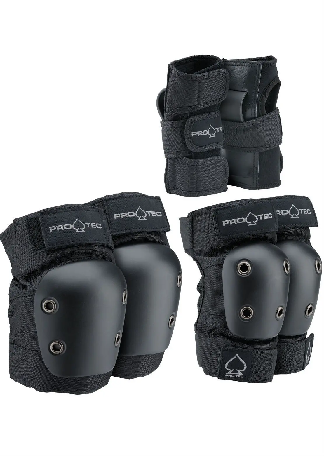 Pro-Tec Junior 3-Pack Pad Set - Black 1