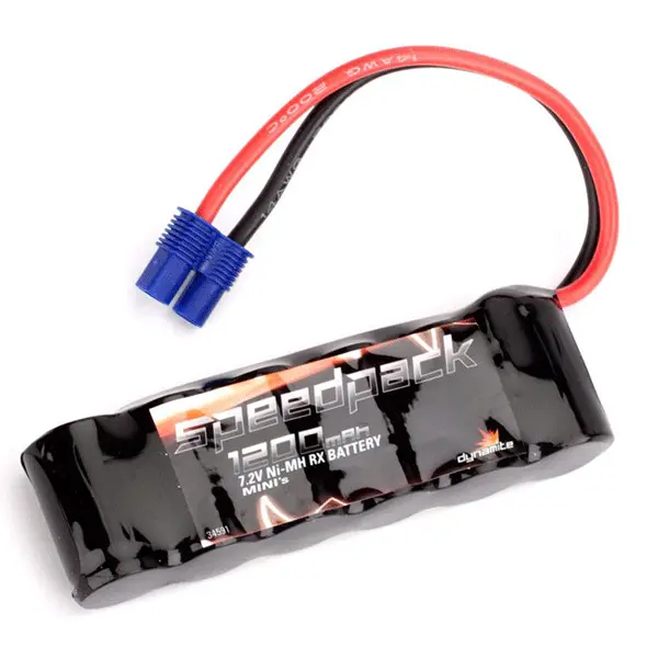 Dynamite 6-Cell 7.2V Nimh Side By Side Battery Pack W/Ec3 Connector (1200Mah) 1