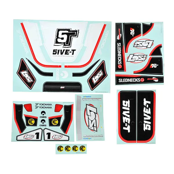 Losi Sticker & Graphic Sheet Set (White) 1