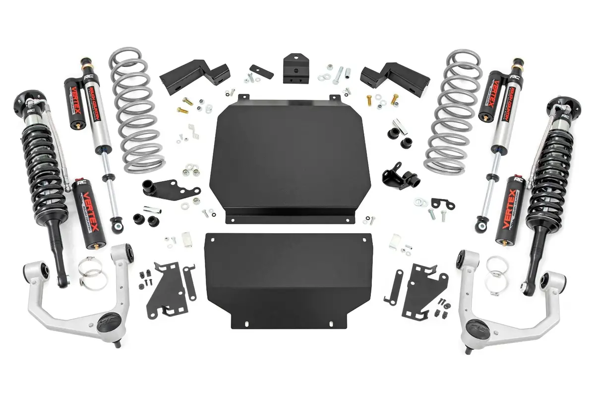 Rough Country Bolt On 3.5" Lift Kit For 2022-2025 Toyota Tundra 4Wd + Vertex Coilovers 1