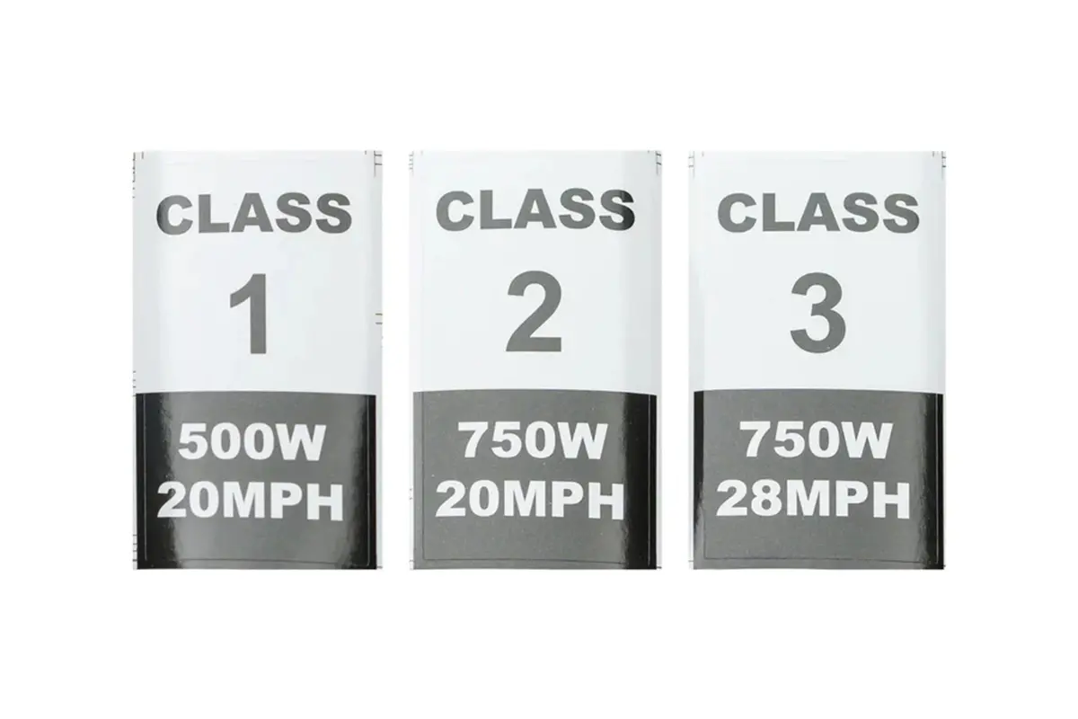 Ebike Frame Identification Class Number Stickers 1