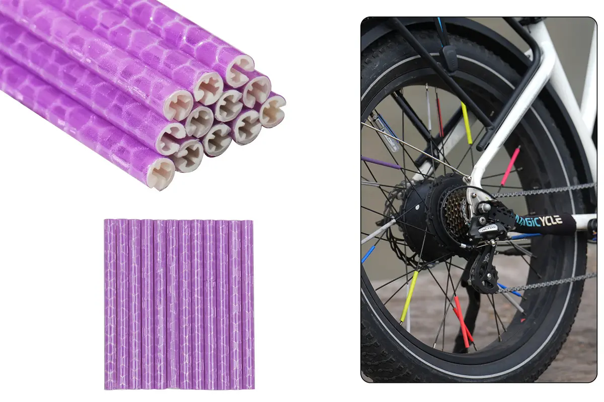 Ebike Spoke Reflectors, 36 Pieces Reflective Spoke Covers 1