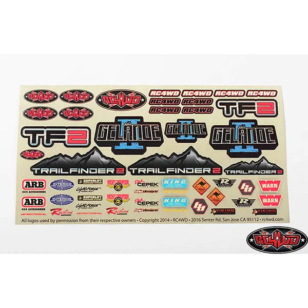Rc4wd Logo Decal Sheet 1
